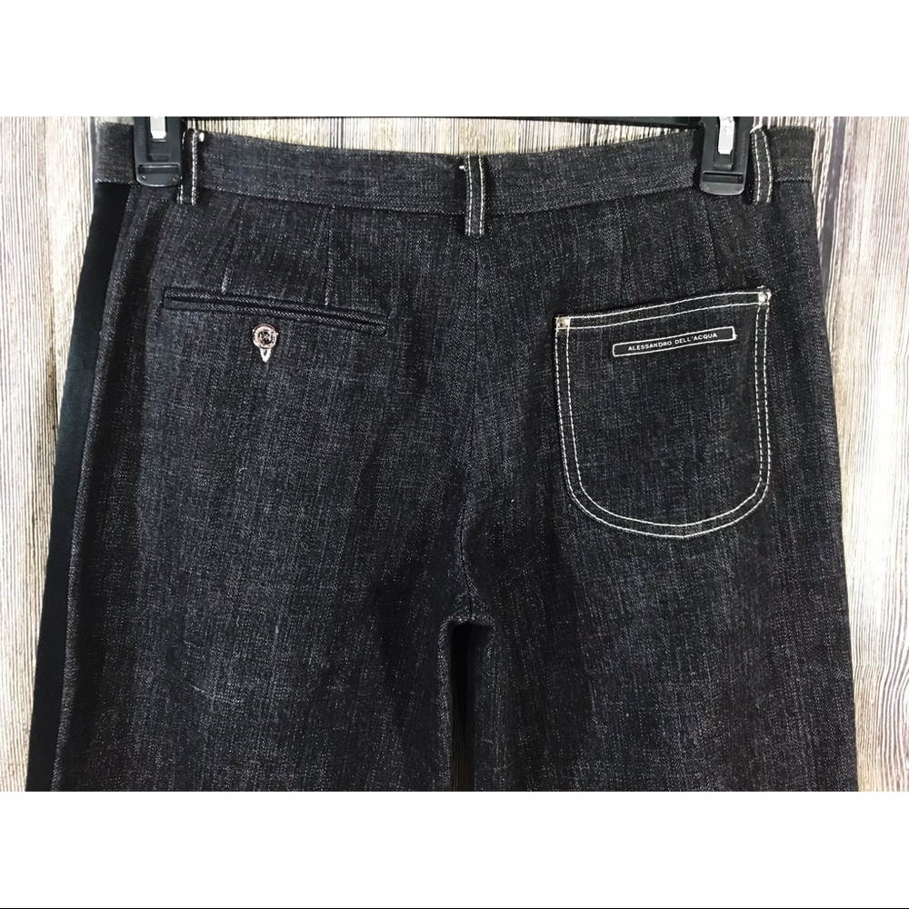 Alessandro Dell'Acqua Bell Bottom Denim Jeans Pant - Picture 7 of 8